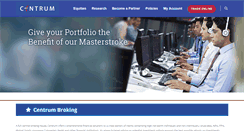 Desktop Screenshot of centrumbroking.com