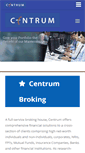 Mobile Screenshot of centrumbroking.com
